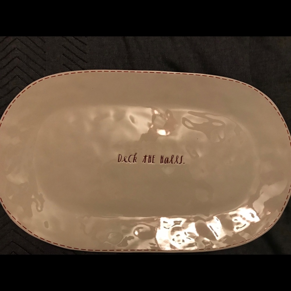 Rae Dunn Deck the halls Platter